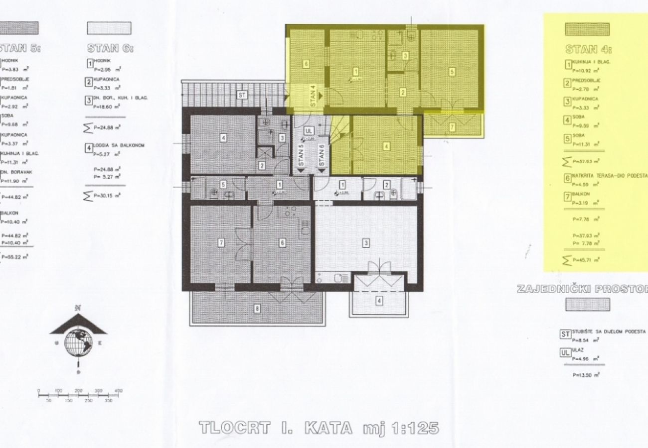 Ferienwohnung in Bol - Ferienwohnung in Bol mit Meerblick, Balkon, Klimaanlage, W-LAN (3417-5)