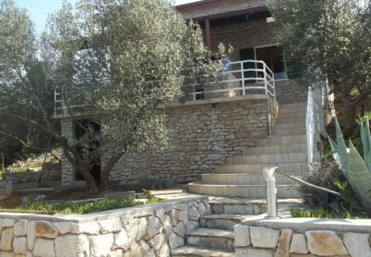 Ferienhaus in Tkon - Robinsonhaus in Tkon mit Meerblick, Terrasse, W-LAN (3437-1)