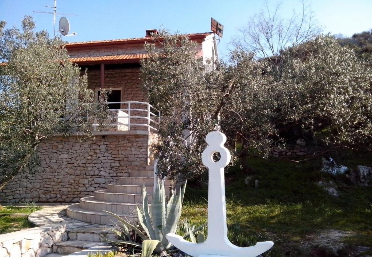 Ferienhaus in Tkon - Robinsonhaus in Tkon mit Meerblick, Terrasse, W-LAN (3437-1)