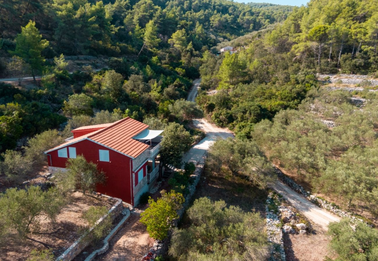 Ferienhaus in Vela Luka - Robinsonhaus in Vela Luka mit Meerblick, Terrasse, Klimaanlage, W-LAN (3439-1)