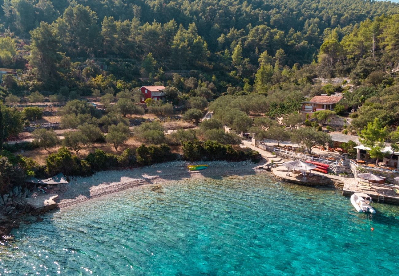 Ferienhaus in Vela Luka - Robinsonhaus in Vela Luka mit Meerblick, Terrasse, Klimaanlage, W-LAN (3439-1)