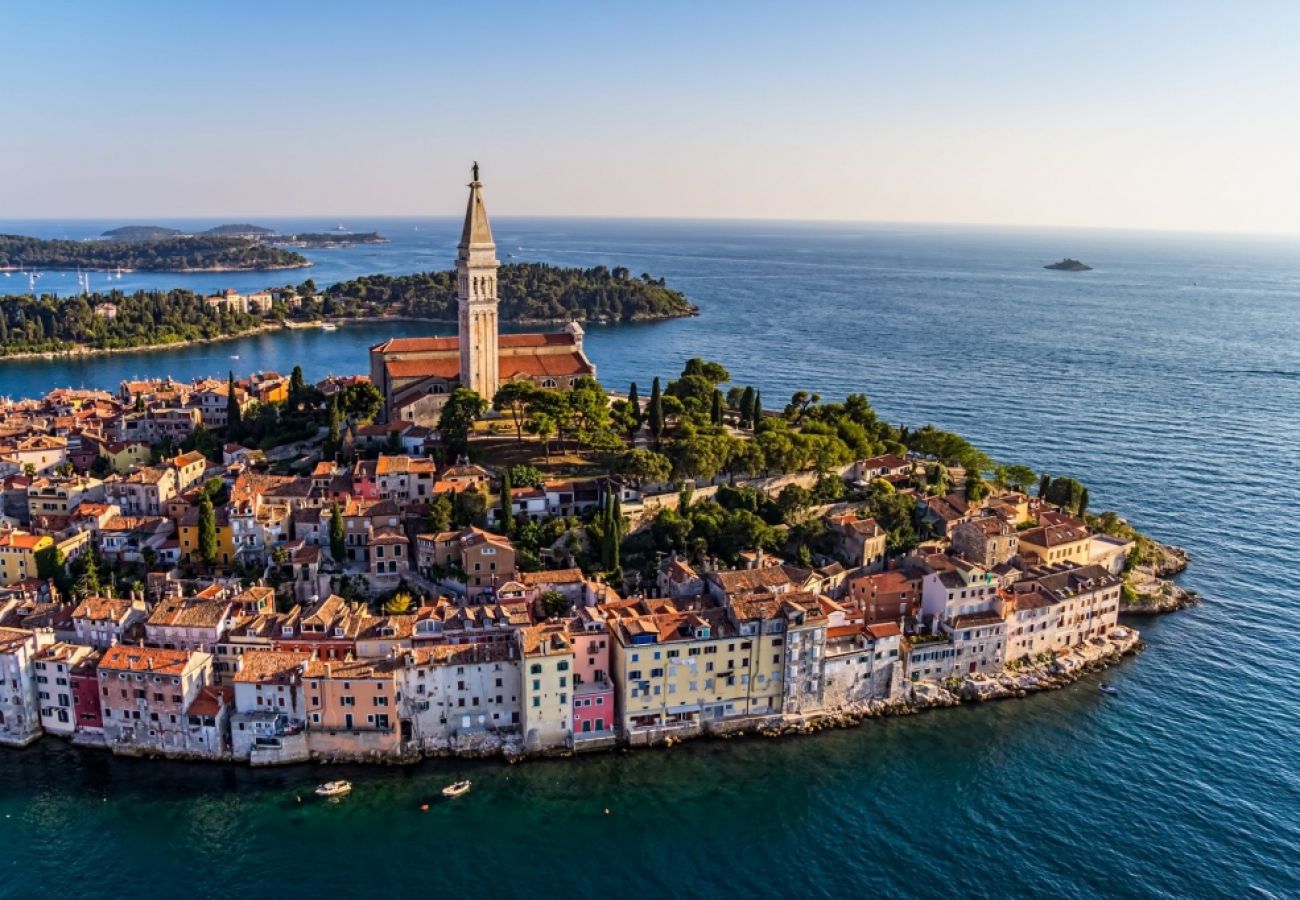 Ferienwohnung in Rovinj - Ferienwohnung in Rovinj mit Balkon, Klimaanlage, W-LAN (3483-1)