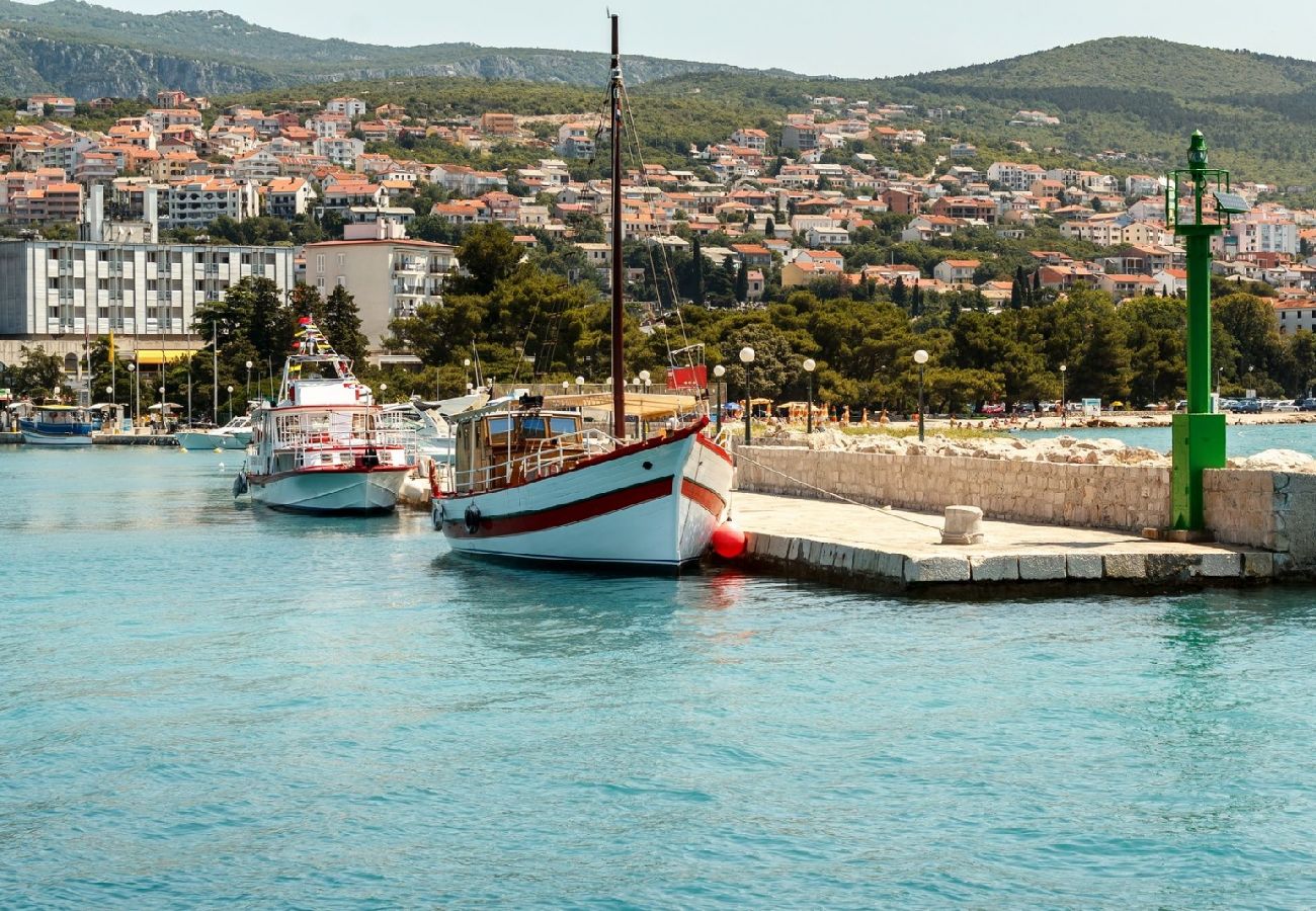 Ferienwohnung in Crikvenica - Ferienwohnung in Crikvenica mit Meerblick, Balkon, Klimaanlage, W-LAN (3492-1)