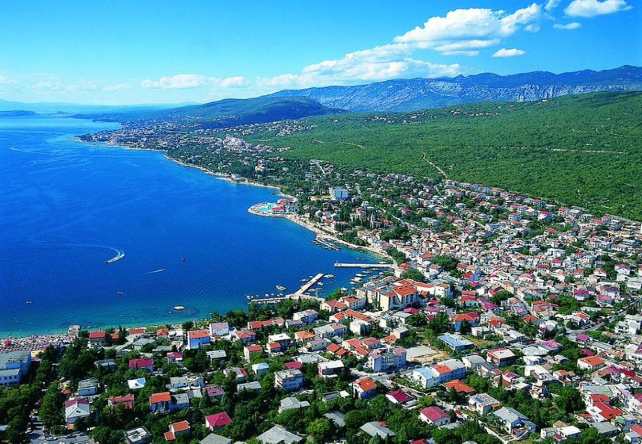 Ferienwohnung in Crikvenica - Ferienwohnung in Crikvenica mit Meerblick, Balkon, Klimaanlage, W-LAN (3492-1)