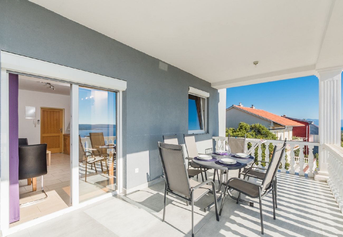 Ferienwohnung in Crikvenica - Ferienwohnung in Crikvenica mit Meerblick, Terrasse, Klimaanlage, W-LAN (3492-5)