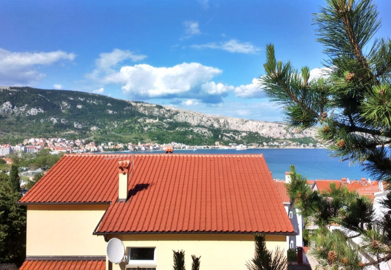 Ferienwohnung in Baška - Ferienwohnung in Baška mit Meerblick, Terrasse, Klimaanlage, W-LAN (3494-4)