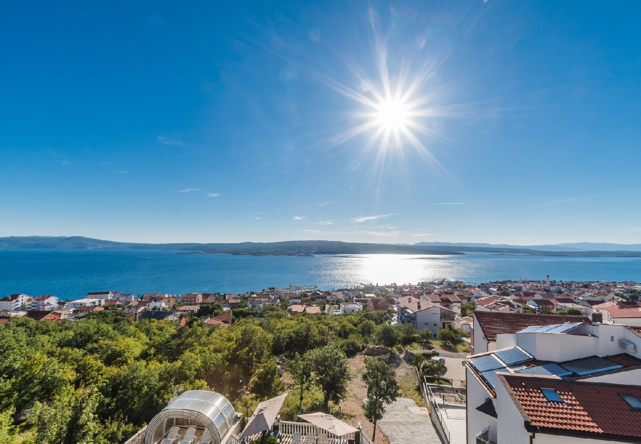 Ferienwohnung in Crikvenica - Ferienwohnung in Crikvenica mit Meerblick, Terrasse, Klimaanlage, W-LAN (3492-8)