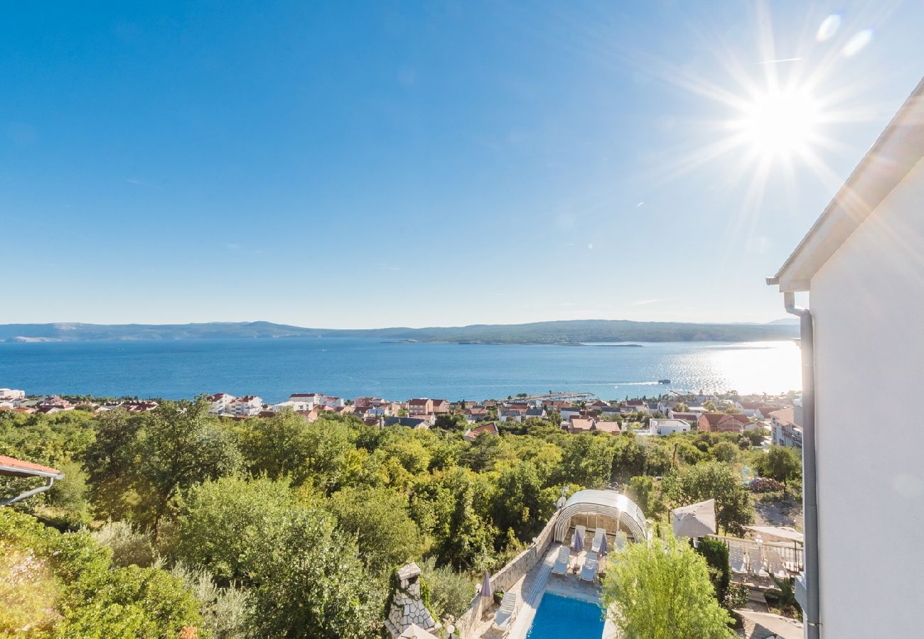 Ferienwohnung in Crikvenica - Ferienwohnung in Crikvenica mit Meerblick, Balkon, Klimaanlage, W-LAN (3492-9)