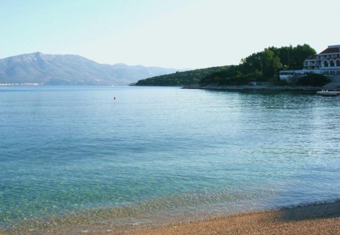 Ferienwohnung in Korcula - Ferienwohnung in Korčula mit Meerblick, Terrasse, Klimaanlage, W-LAN (3555-1)