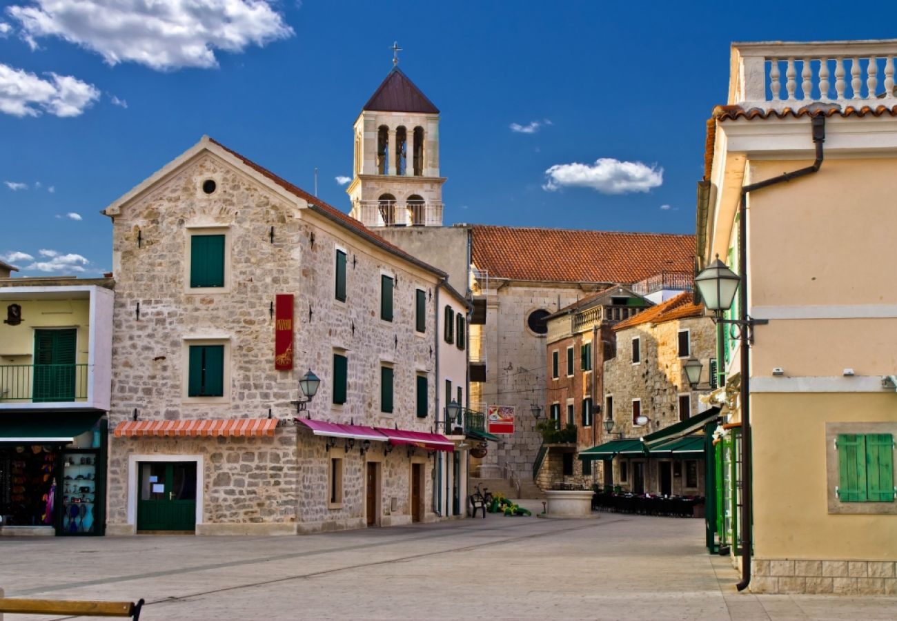 Ferienwohnung in Vodice - Ferienwohnung in Vodice mit Meerblick, Terrasse, W-LAN, Waschmaschine (3578-1)