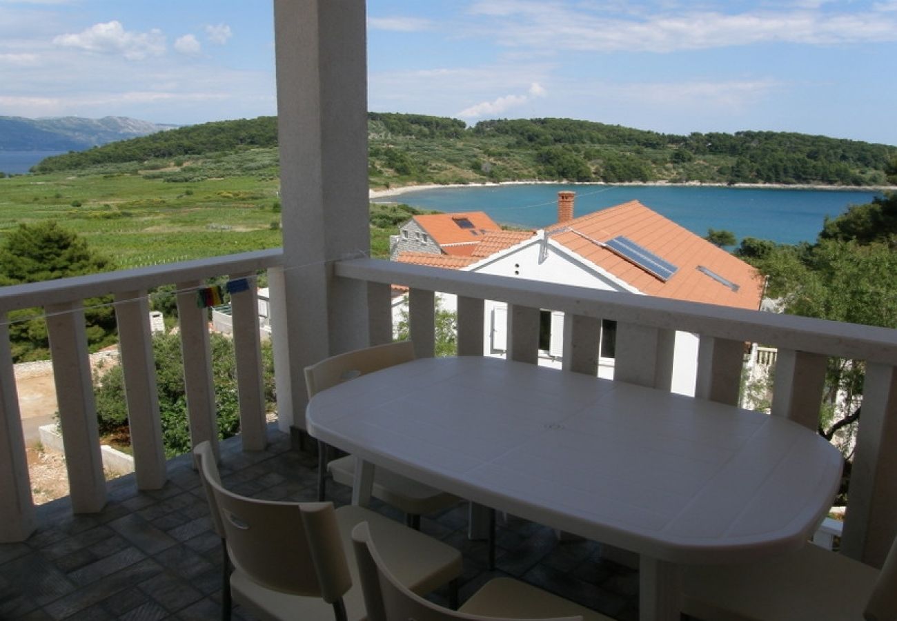 Ferienwohnung in Lumbarda - Ferienwohnung in Lumbarda mit Meerblick, Terrasse, Klimaanlage, W-LAN (3632-1)