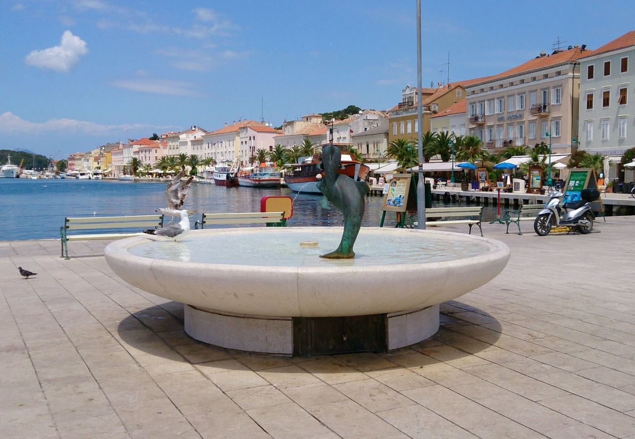 Ferienwohnung in Mali Lošinj - Ferienwohnung in Mali Lošinj mit Terrasse, Klimaanlage, Waschmaschine (3683-1)