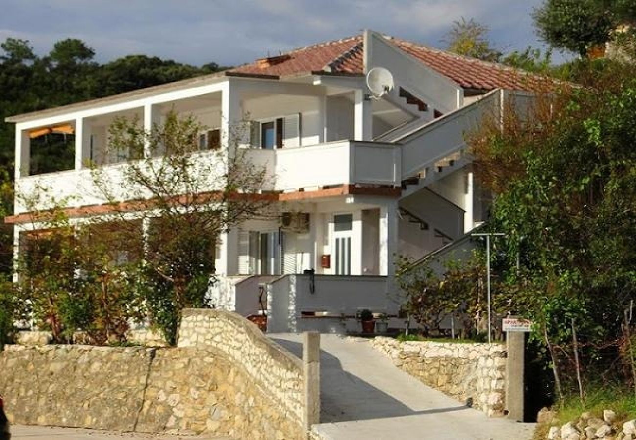 Ferienwohnung in Kampor - Ferienwohnung in Kampor mit Meerblick, Terrasse, Klimaanlage, W-LAN (3708-1)