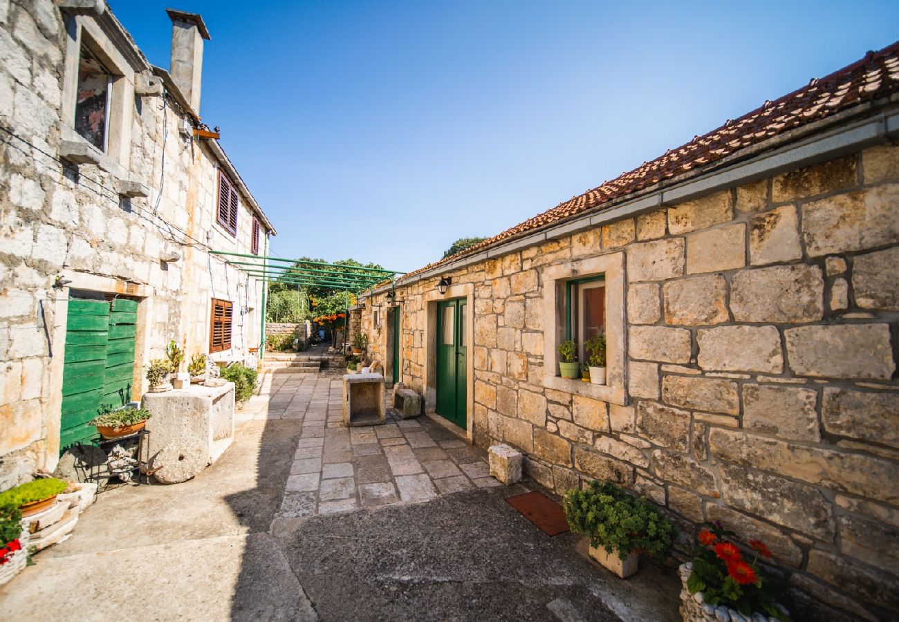 Ferienhaus in Žrnovo - Ferienhaus in Žrnovo mit Terrasse, Klimaanlage, W-LAN (3709-2)