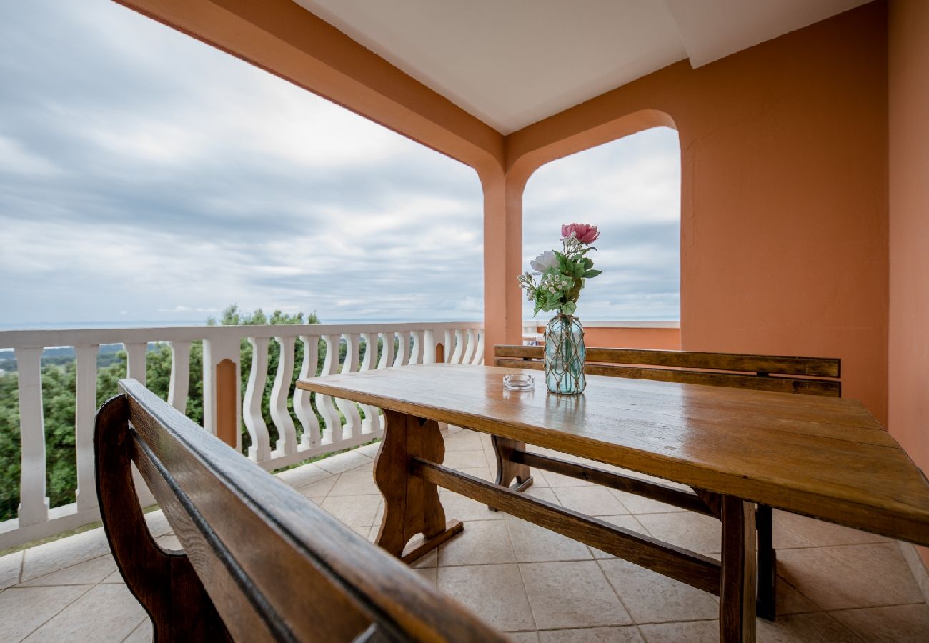 Ferienwohnung in Mundanije - Ferienwohnung in Mundanije mit Meerblick, Terrasse, Klimaanlage, W-LAN (3748-1)