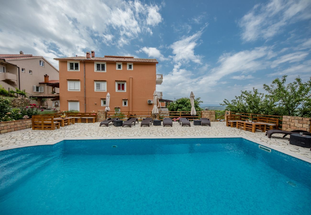 Ferienwohnung in Mundanije - Ferienwohnung in Mundanije mit Meerblick, Terrasse, Klimaanlage, W-LAN (3748-1)