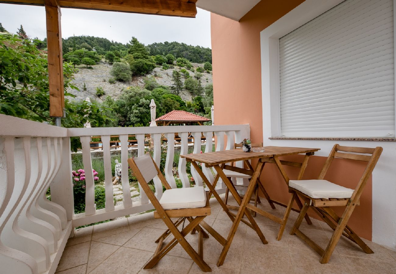 Ferienwohnung in Mundanije - Ferienwohnung in Mundanije mit Meerblick, Terrasse, Klimaanlage, W-LAN (3748-4)