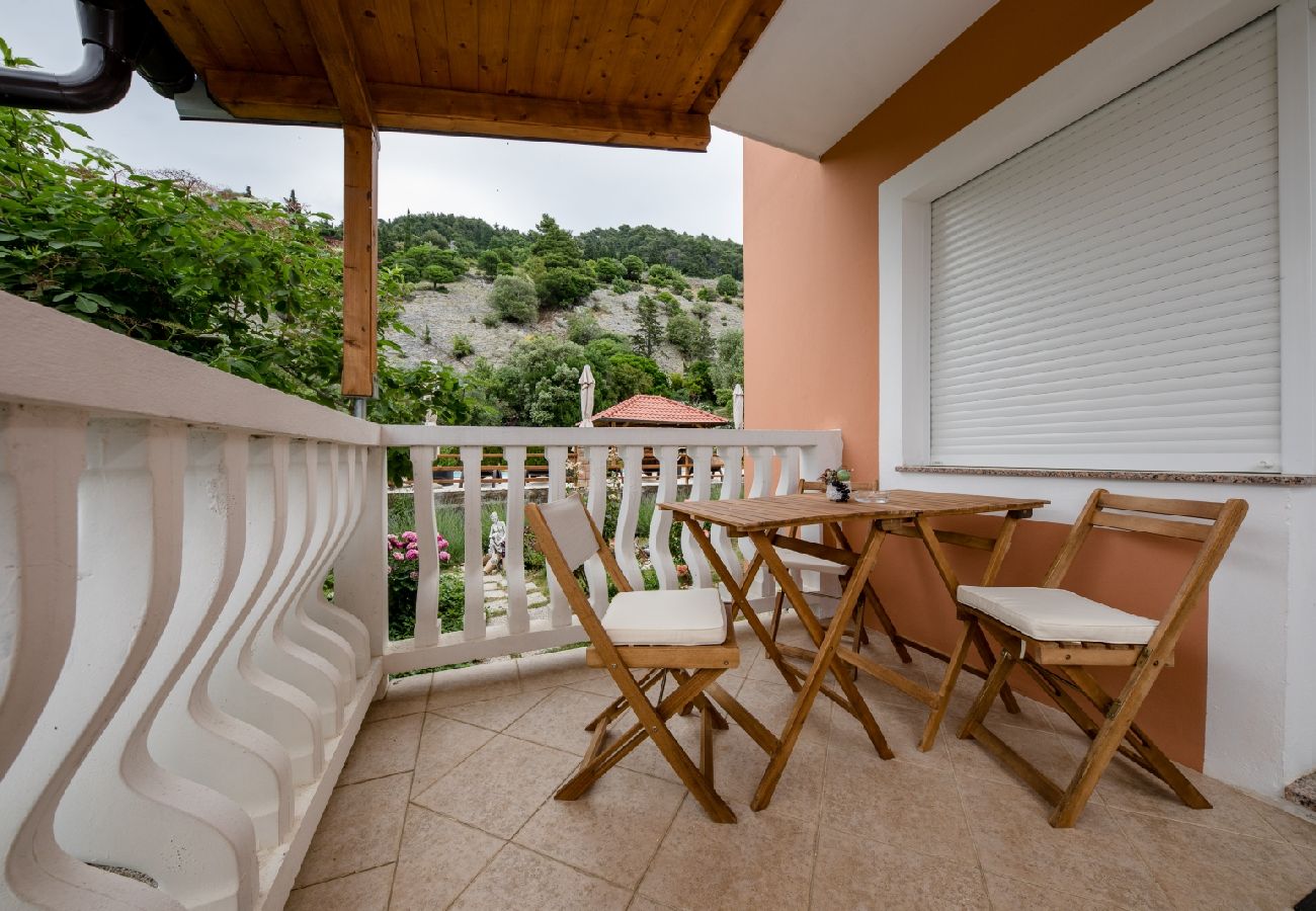 Ferienwohnung in Mundanije - Ferienwohnung in Mundanije mit Meerblick, Terrasse, Klimaanlage, W-LAN (3748-4)