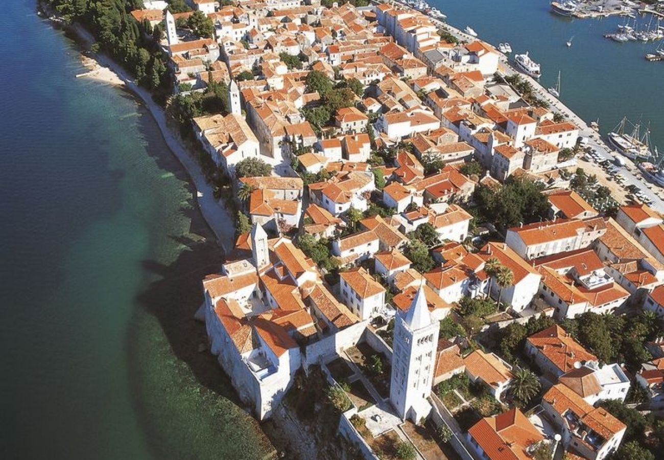 Ferienwohnung in Supetarska Draga - Ferienwohnung in Supetarska Draga mit Meerblick, Terrasse, Klimaanlage, W-LAN (3750-1)