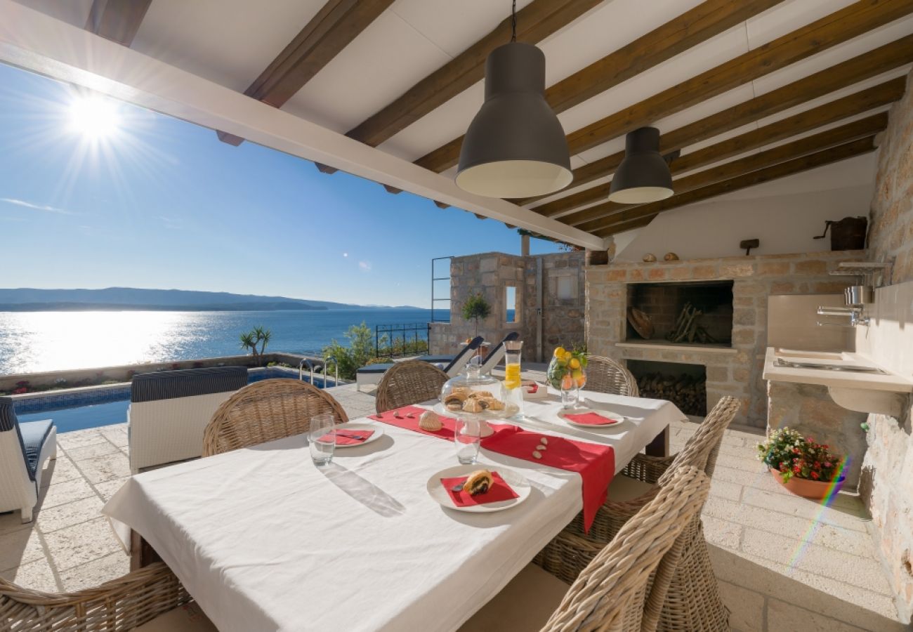 Ferienhaus in Murvica - Ferienhaus in Murvica mit Meerblick, Terrasse, Klimaanlage, W-LAN (3756-1)