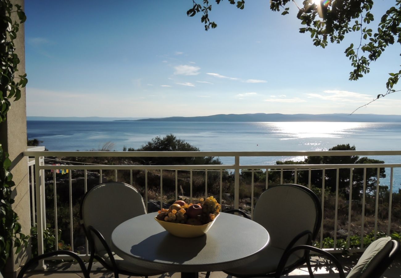 Ferienwohnung in Baška Voda - Ferienwohnung in Baška Voda mit Meerblick, Terrasse, Klimaanlage, W-LAN (3785-2)