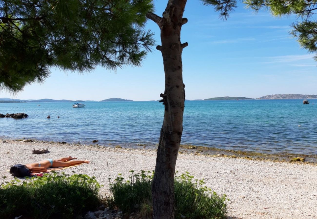 Ferienwohnung in Sibenik - Ferienwohnung in Brodarica mit Meerblick, Terrasse, Klimaanlage, W-LAN (3814-1)