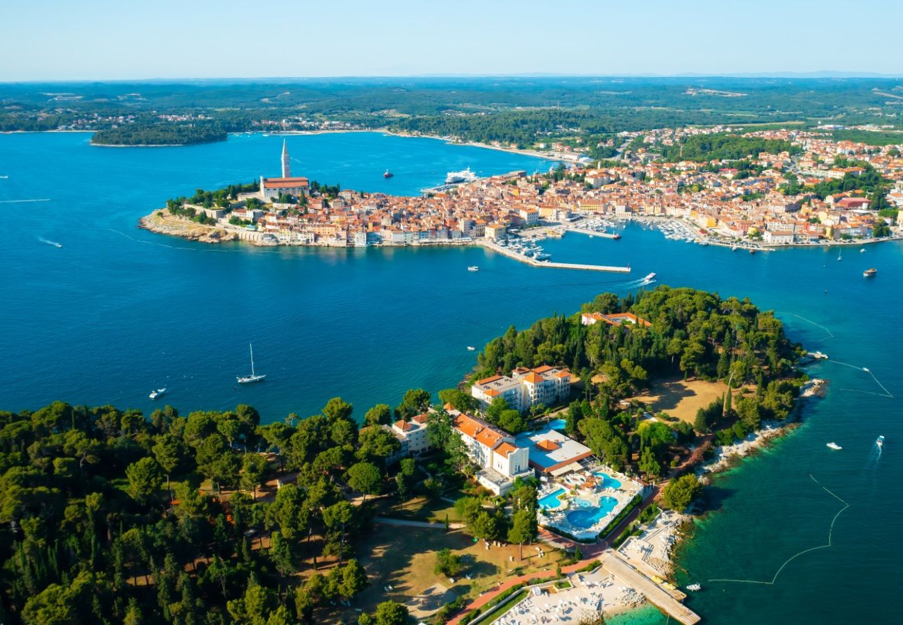 Ferienwohnung in Rovinj - Ferienwohnung in Rovinj mit Terrasse, Klimaanlage, W-LAN, Spülmaschine (4285-1)