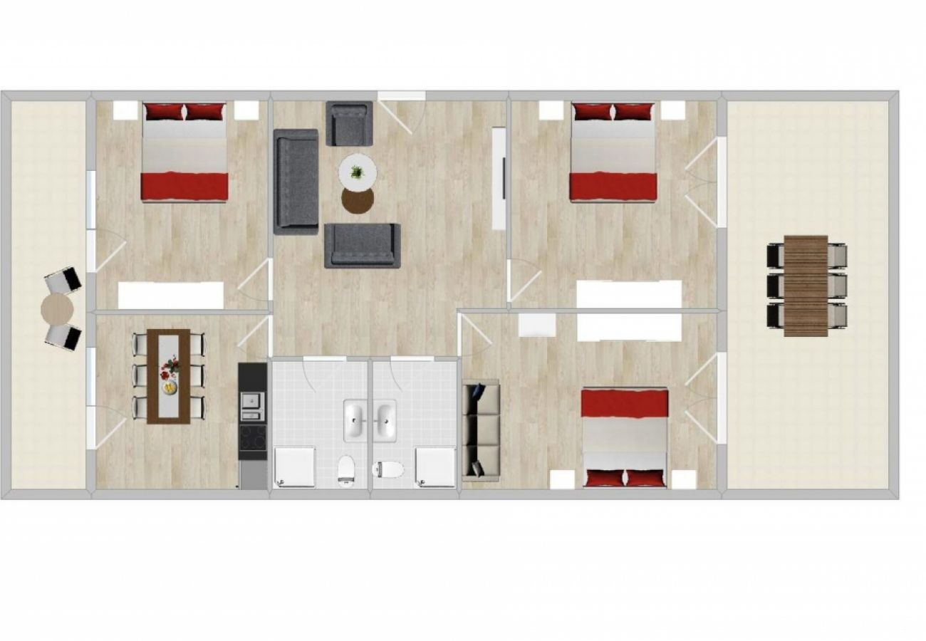 Ferienwohnung in Porec - Ferienwohnung in Poreč mit Terrasse, Klimaanlage, W-LAN, Spülmaschine (4400-10)