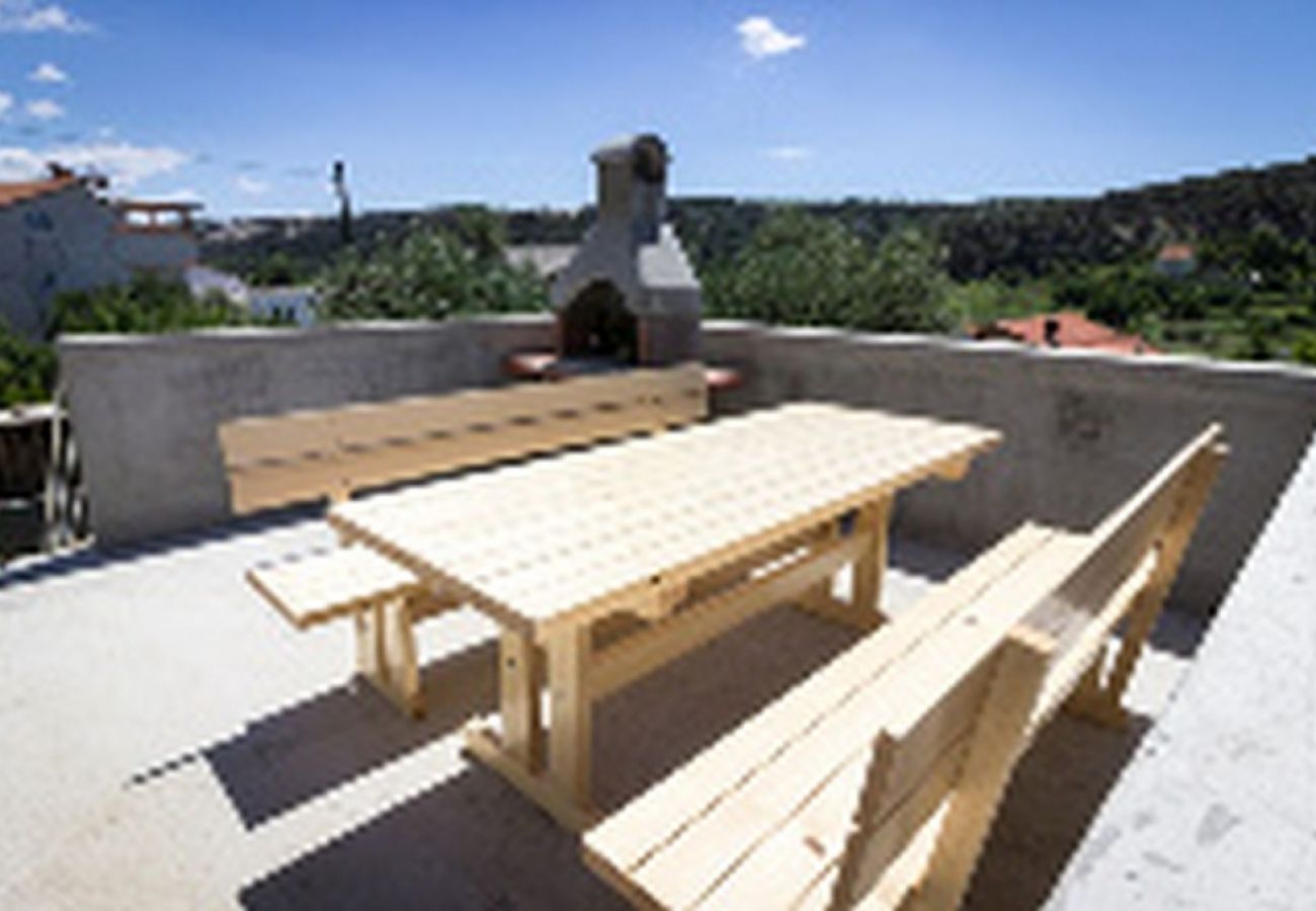 Ferienwohnung in Lopar - Ferienwohnung in Lopar mit Meerblick, Balkon, Klimaanlage, W-LAN (4421-2)