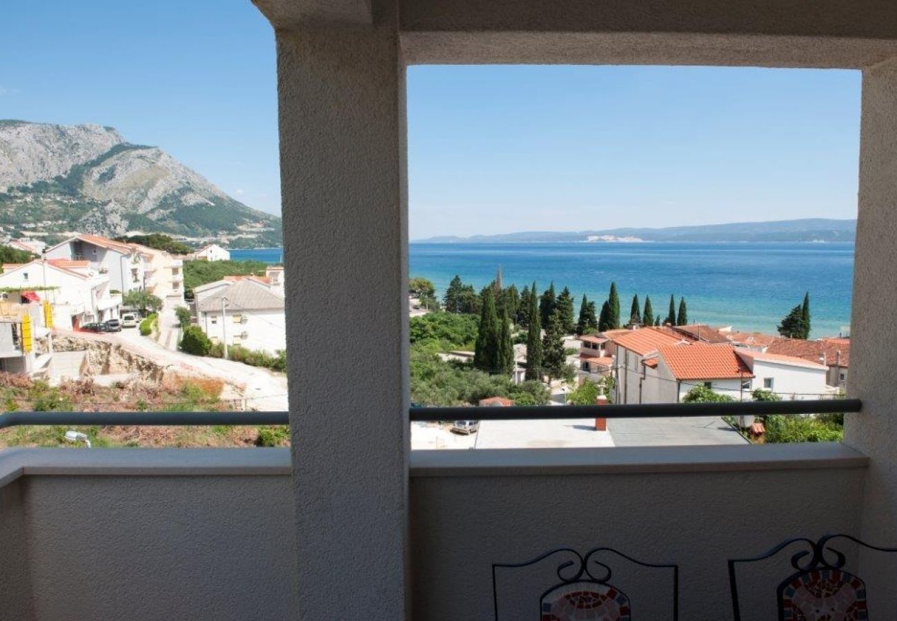 Ferienwohnung in Duce - Ferienwohnung in Duće mit Meerblick, Balkon, Klimaanlage, W-LAN (132-2)