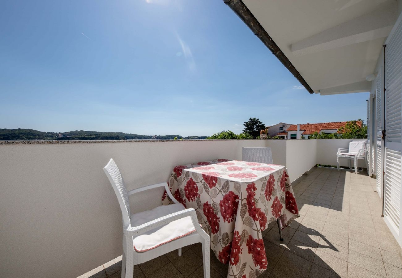 Ferienwohnung in Supetarska Draga - Ferienwohnung in Supetarska Draga mit Meerblick, Balkon, Klimaanlage, W-LAN (4551-1)