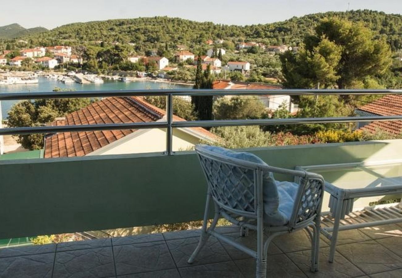 Ferienwohnung in Ždrelac - Ferienwohnung in Ždrelac mit Meerblick, Loggia, Klimaanlage, W-LAN (4565-1)