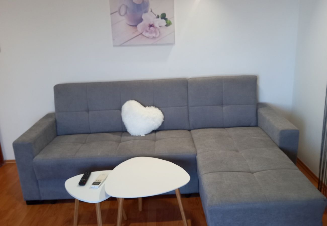 Ferienwohnung in Kampor - Ferienwohnung in Kampor mit Meerblick, Terrasse, Klimaanlage, W-LAN (4610-5)