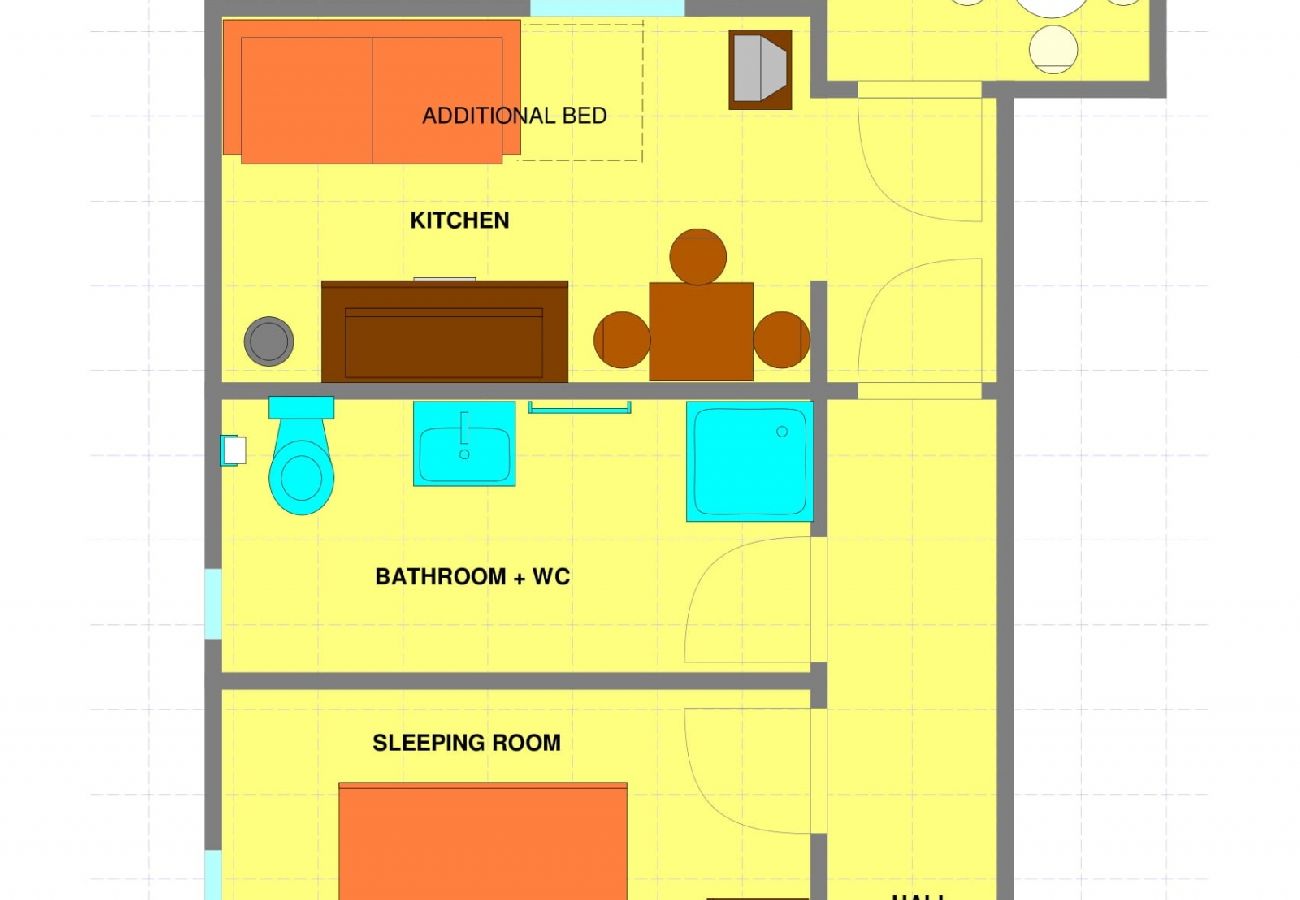 Ferienwohnung in Dramalj - Ferienwohnung in Dramalj mit Meerblick, Balkon, Klimaanlage, W-LAN (4623-3)