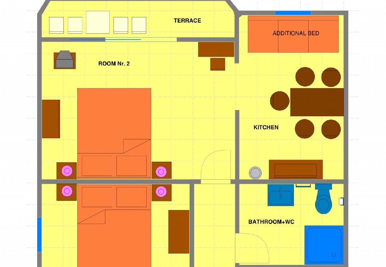 Ferienwohnung in Dramalj - Ferienwohnung in Dramalj mit Meerblick, Balkon, Klimaanlage, W-LAN (4623-4)