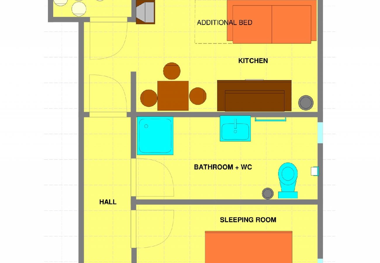 Ferienwohnung in Dramalj - Ferienwohnung in Dramalj mit Meerblick, Balkon, Klimaanlage, W-LAN (4623-7)