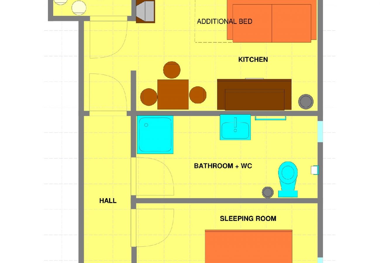 Ferienwohnung in Dramalj - Ferienwohnung in Dramalj mit Meerblick, Balkon, Klimaanlage, W-LAN (4623-8)