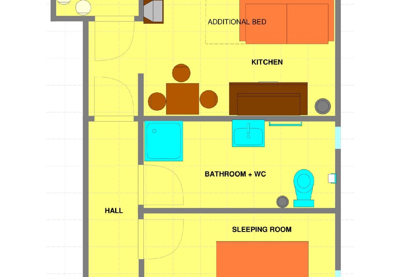 Ferienwohnung in Dramalj - Ferienwohnung in Dramalj mit Meerblick, Balkon, Klimaanlage, W-LAN (4623-9)