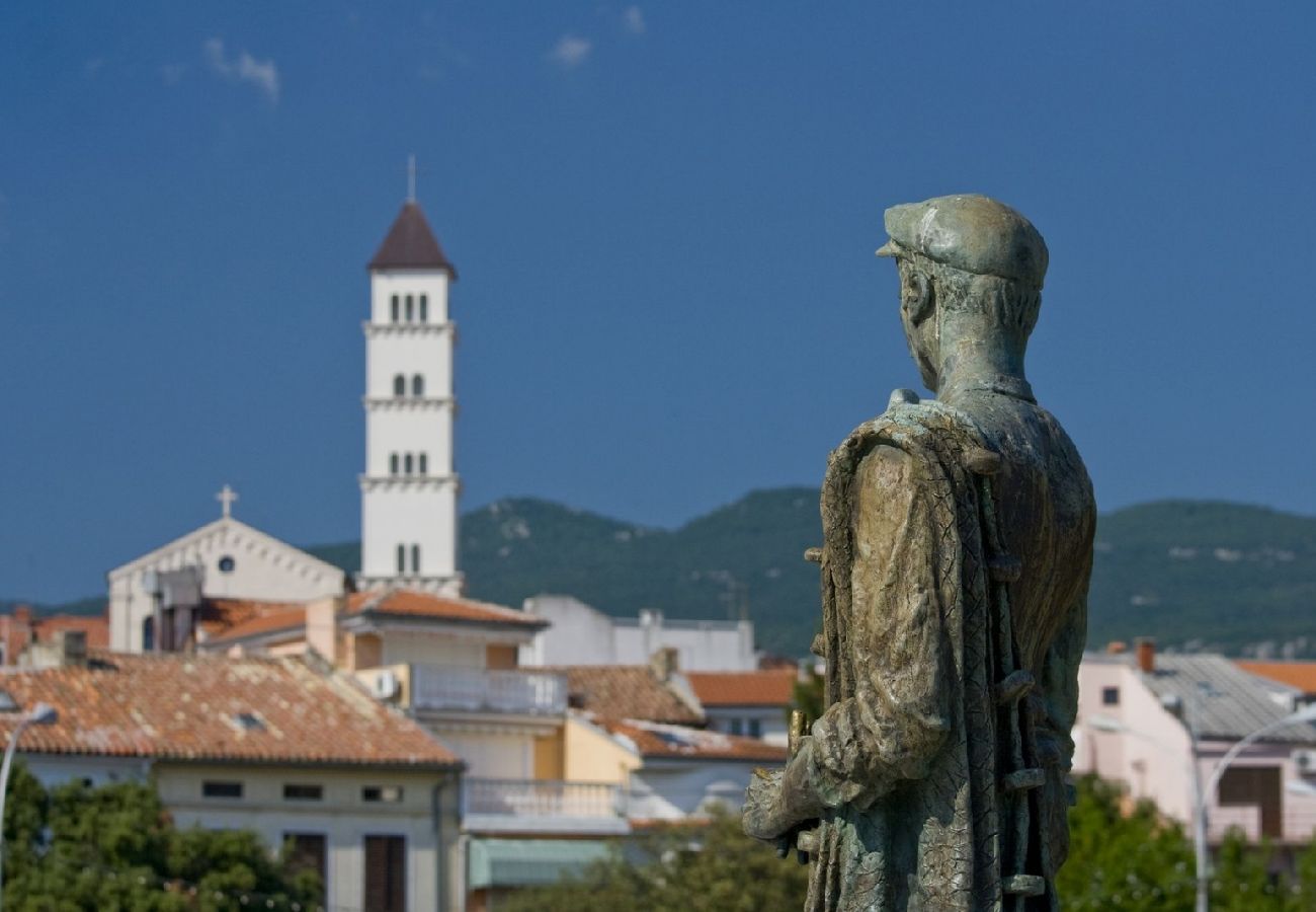 Ferienwohnung in Crikvenica - Ferienwohnung in Crikvenica mit Meerblick, Terrasse, Klimaanlage, W-LAN (4628-55)