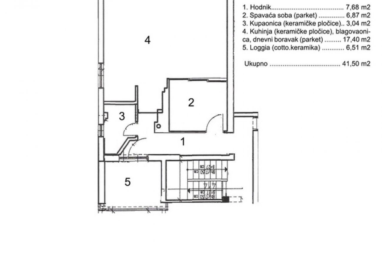 Ferienwohnung in Malinska - Ferienwohnung in Malinska mit Meerblick, Terrasse, Klimaanlage, W-LAN (4690-3)