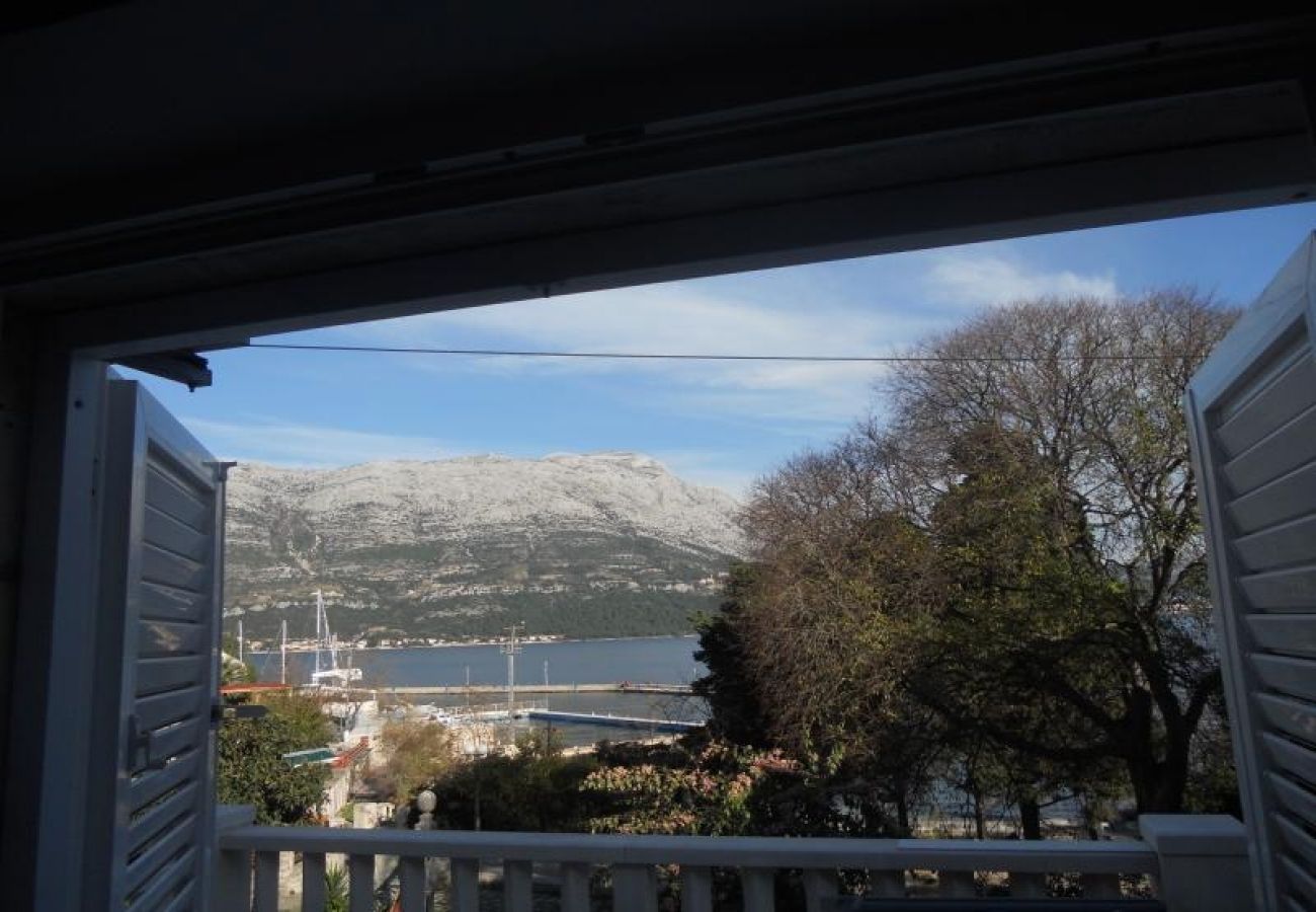 Ferienwohnung in Korcula - Ferienwohnung in Korčula mit Meerblick, Terrasse, Klimaanlage, W-LAN (4695-1)