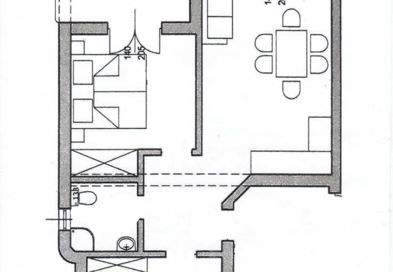 Ferienwohnung in Lopar - Ferienwohnung in Lopar mit Balkon, Klimaanlage, W-LAN (4738-2)