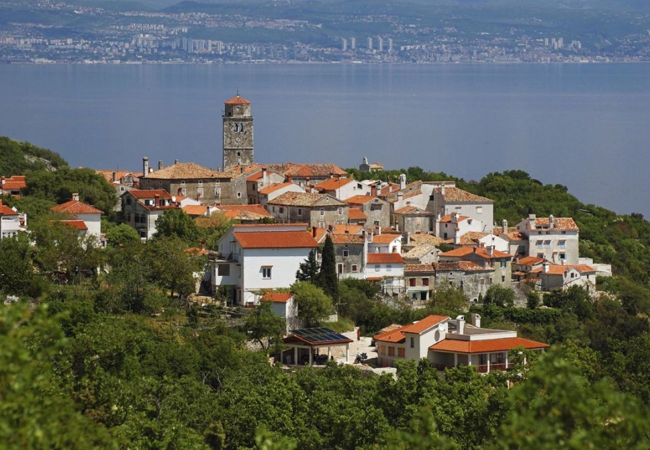 Ferienwohnung in Mošcenicka Draga - Ferienwohnung in Mošćenička Draga mit Meerblick, Loggia, Klimaanlage, W-LAN (4772-1)