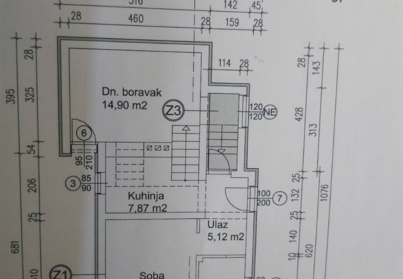 Ferienhaus in Mali Lošinj - Ferienhaus in Mali Lošinj mit Terrasse, Klimaanlage, W-LAN, Waschmaschine (4780-1)