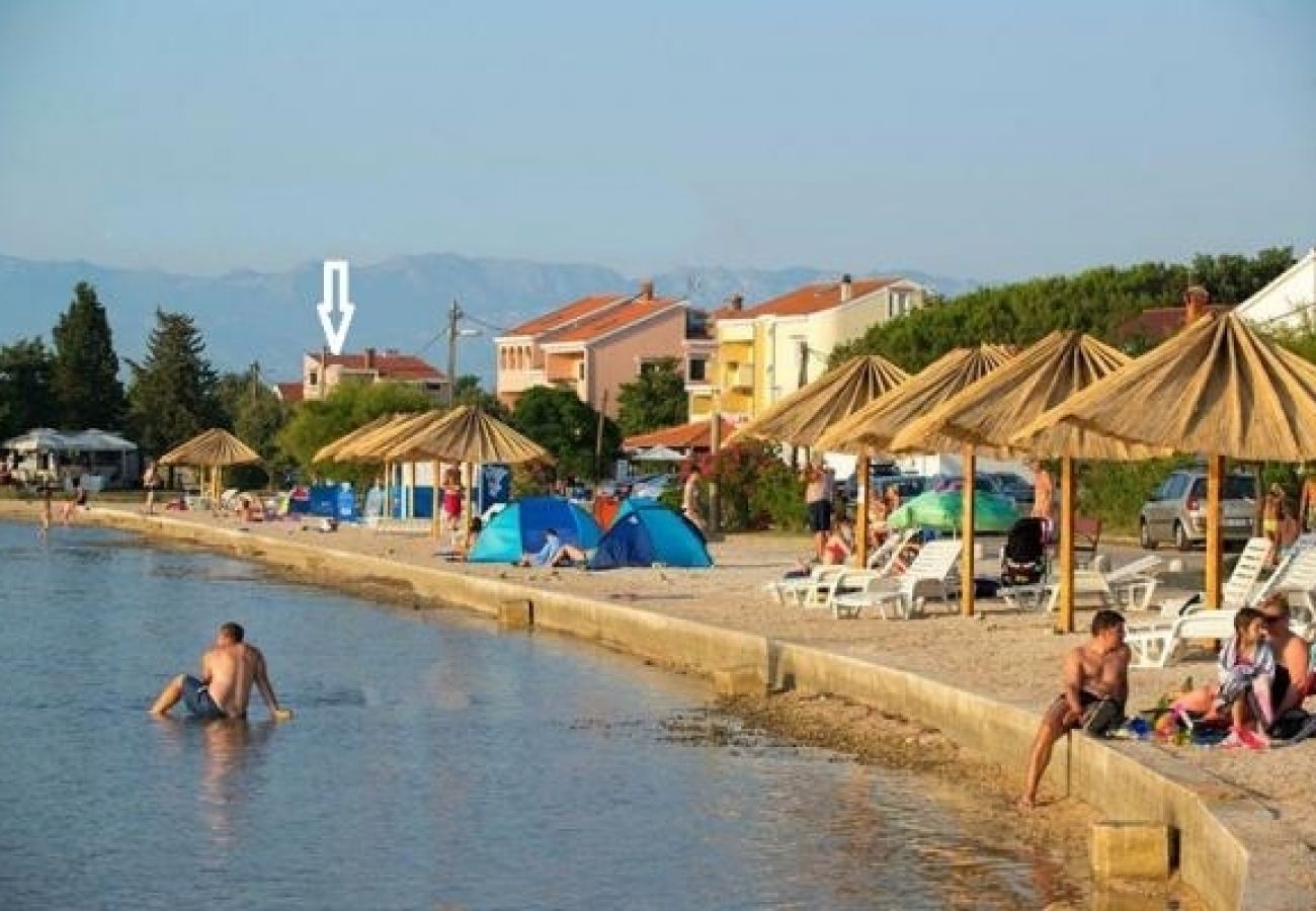 Ferienwohnung in Nin - Ferienwohnung in Zaton (Zadar) mit Meerblick, Loggia, Klimaanlage, W-LAN (4810-3)