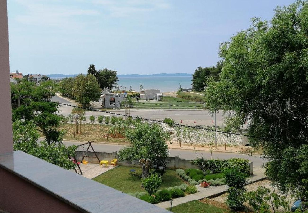 Ferienwohnung in Nin - Ferienwohnung in Zaton (Zadar) mit Meerblick, Loggia, Klimaanlage, W-LAN (4810-4)