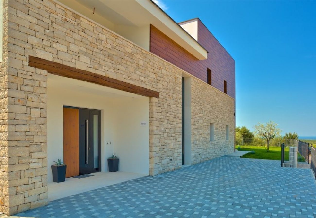 Ferienhaus in Višnjan - Ferienhaus in Višnjan mit Meerblick, Terrasse, Klimaanlage, W-LAN (4840-1)