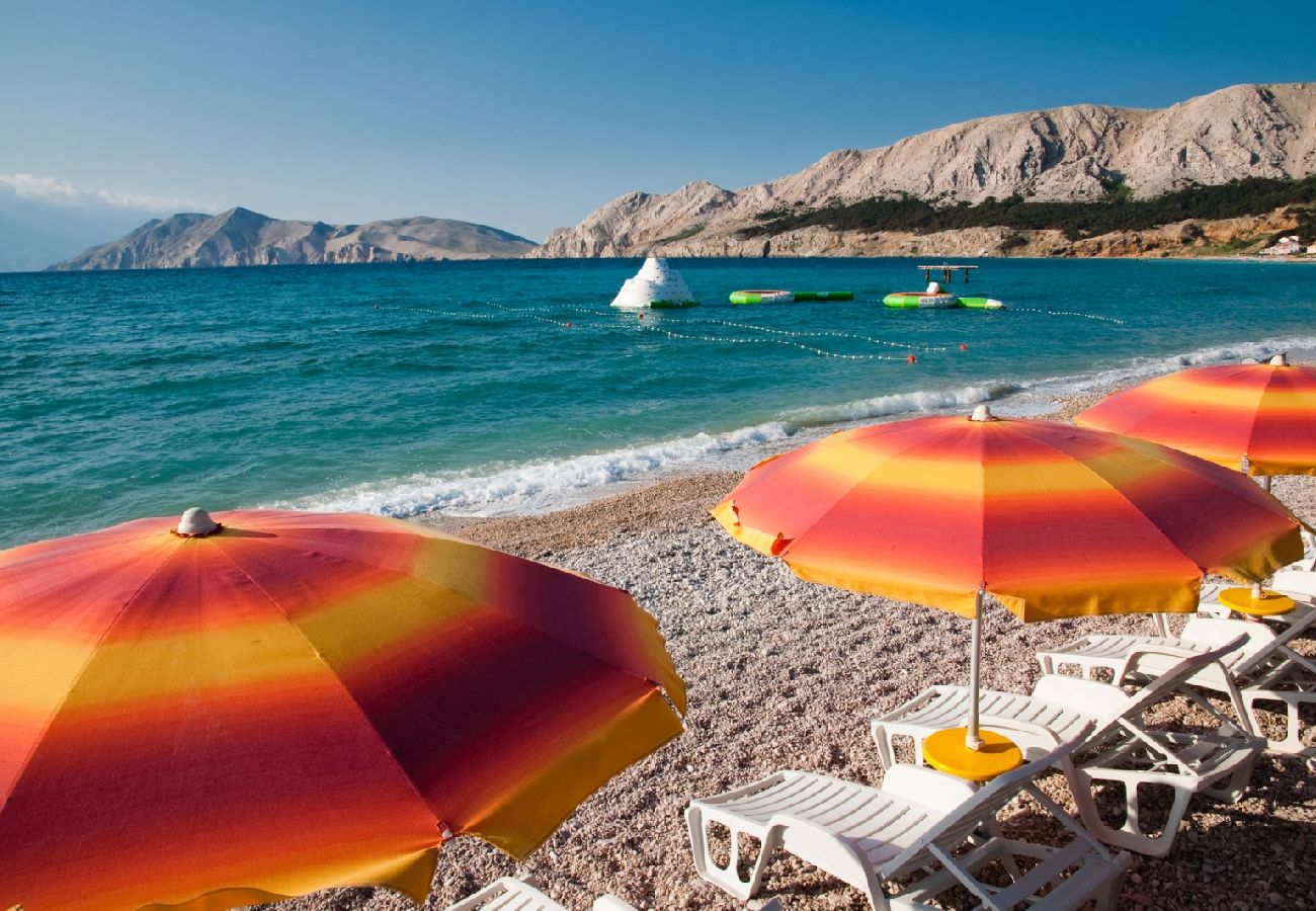 Ferienwohnung in Baška - Ferienwohnung in Baška mit Terrasse, Klimaanlage, W-LAN (4863-1)