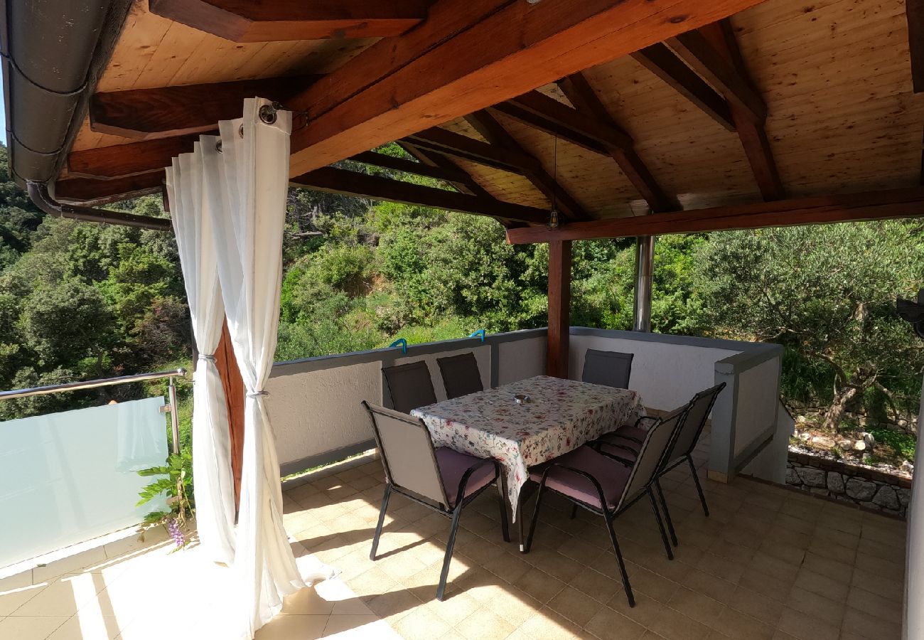 Ferienwohnung in Supetarska Draga - Ferienwohnung in Supetarska Draga mit Meerblick, Balkon, Klimaanlage, W-LAN (4861-1)