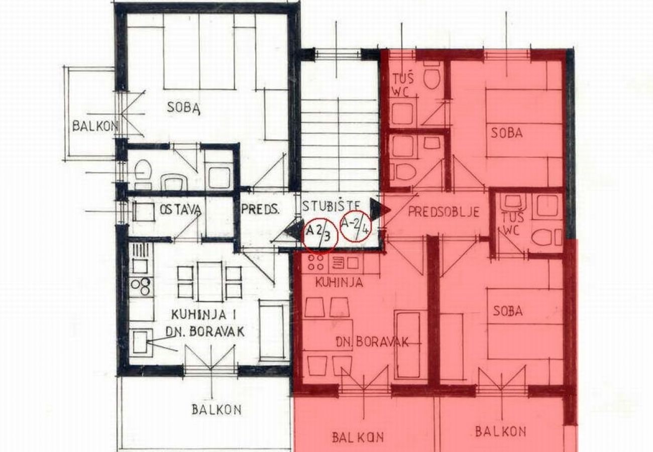 Ferienwohnung in Banjol - Ferienwohnung in Banjol mit Meerblick, Terrasse, Klimaanlage, W-LAN (4883-2)